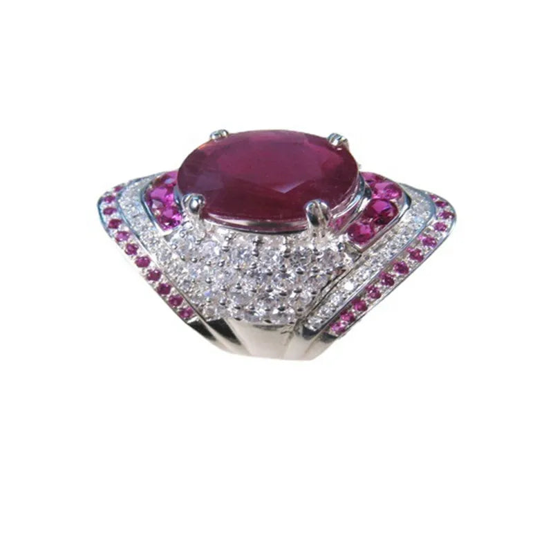 Frendorf | Rubin Licht | 925 Sterling Silber Rubin Ring