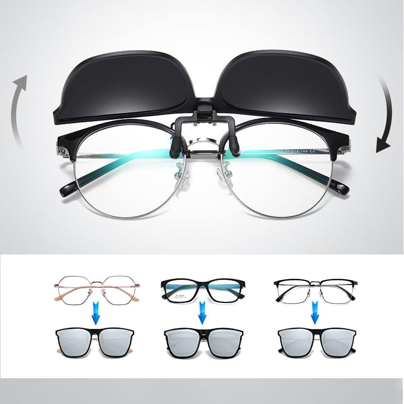 Neue polarisierte Clip-on-Klappsonnenbrille
