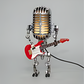 GuitarBot | Moderne Tischlampe im Roboterdesign mit dimmbarem Licht