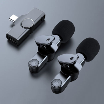 Frendorf | Kabelloses Mini-Mikrofon für Smartphone – Lavalier-Mikrofon mit Rauschunterdrückung & 10h Akku