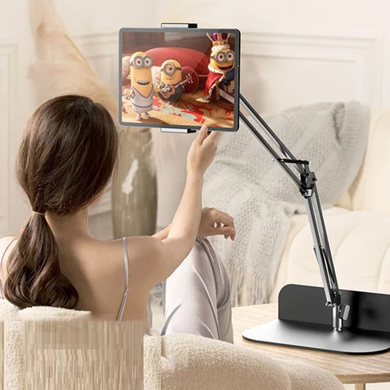 Ausziehbarer, versteckter Telefon-/Tablethalter am Bett