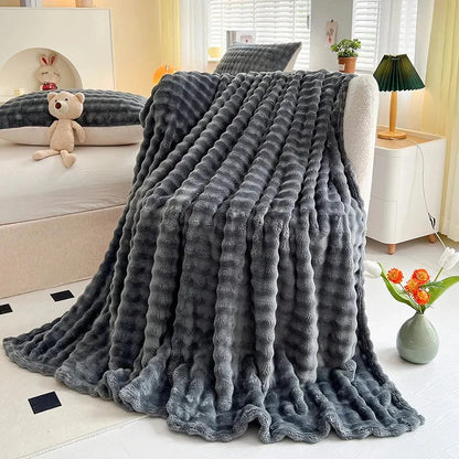 Frendorf | Luxe Bubbeltextuur Fleece Decke - BubbleNest