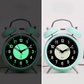 LuminousTime - Elegante Metallwecker mit sanfter Beleuchtung für friedliche Morgen und Nächte