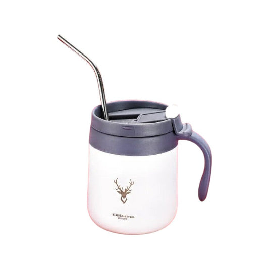 Frendorf | 350ml Nachhaltiger Kaffee Begleiter Wiederverwendbare Kaffeetassen Weiß