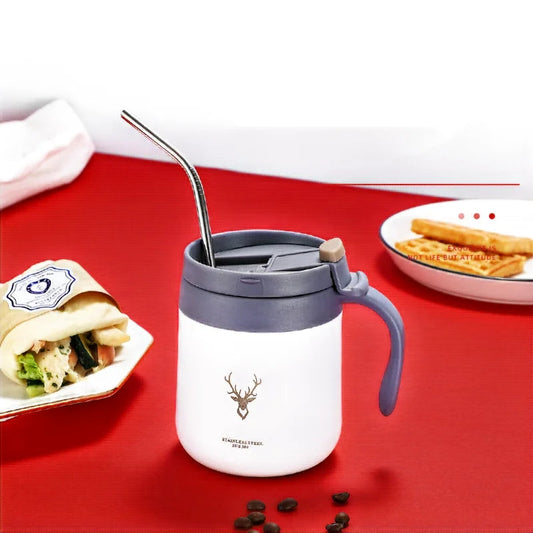 Frendorf | 350ml Nachhaltiger Kaffee Begleiter Wiederverwendbare Kaffeetassen Weiß