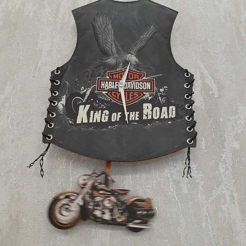 Frendorf | Motorrad Wanduhr, Harley Weste Hängeh Uhr