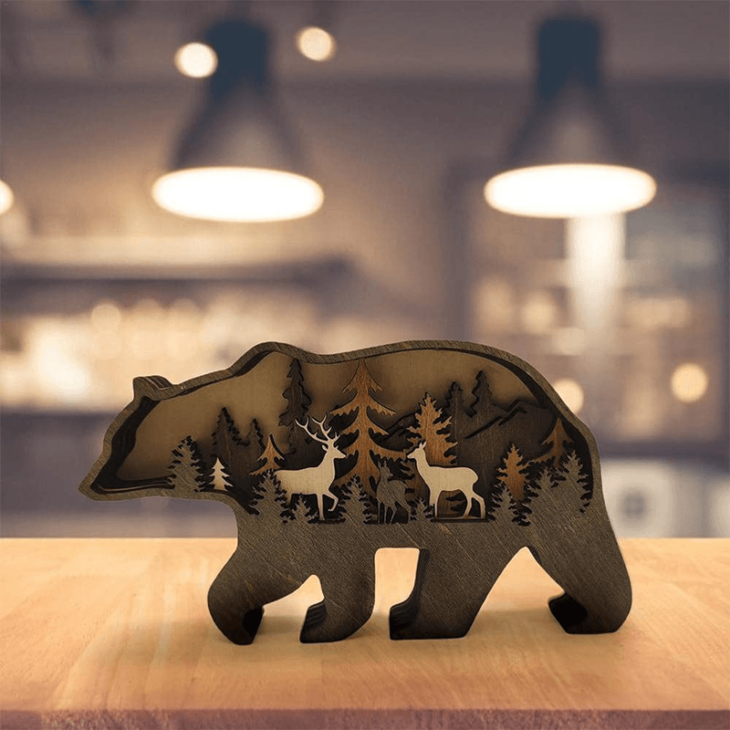 Frendorf | 3D Kreative Holz Tier Schnitzerei Handwerk Geschenk