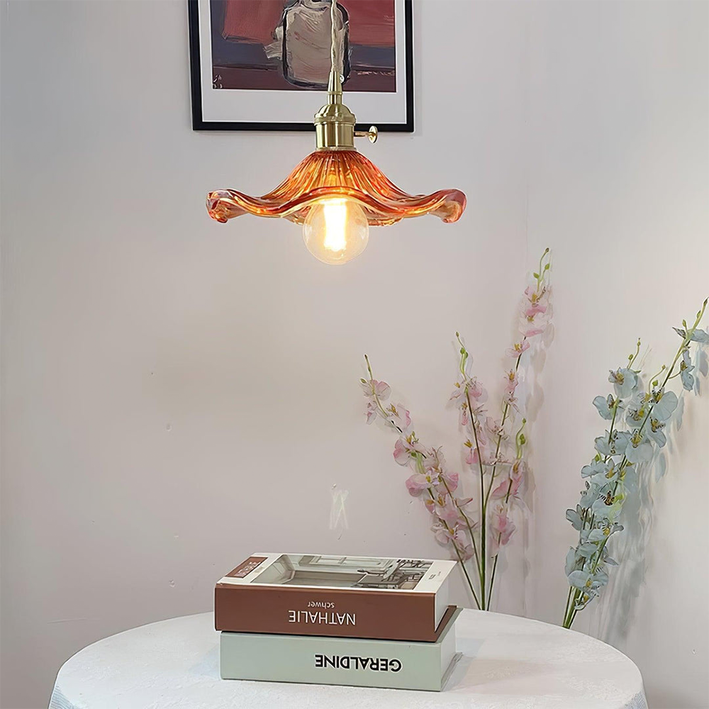 Frendorf | BloomGlow Hibiskus Design Tischlampe | Stilvolle Blumenlampe | Deko-Licht für Zuhause