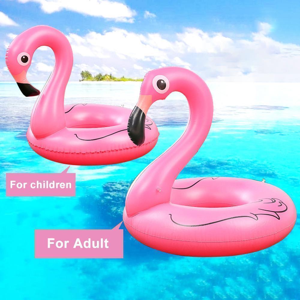 Frendorf | FloatEase Flamingo Pool-Schwimmring | Aufblasbarer XXL Schwimmreifen | Sommer-Pool-Spielzeug | Party-Deko