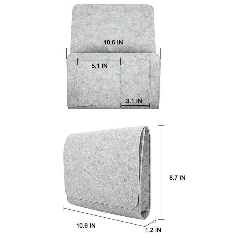 Frendorf | Sofa Nachttisch Filz Aufbewahrungstasche mit Taschen Hängende Organizer