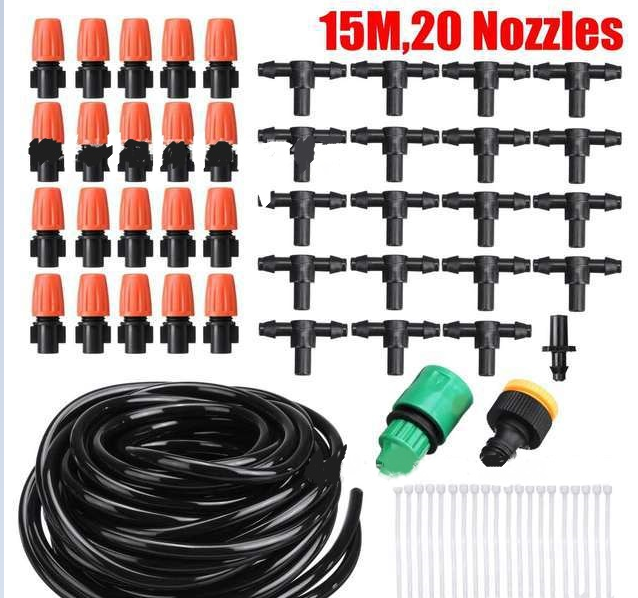 Frendorf | Automatisches Bewässerungssystem Set – Tropfbewässerung für Gartenpflanzen