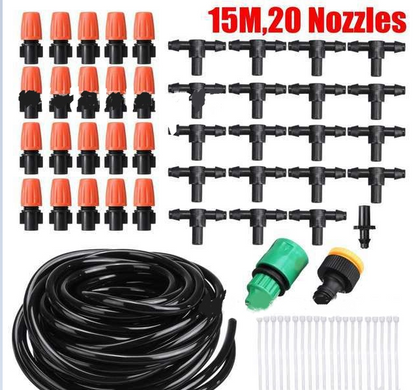 Frendorf | Automatisches Bewässerungssystem Set – Tropfbewässerung für Gartenpflanzen