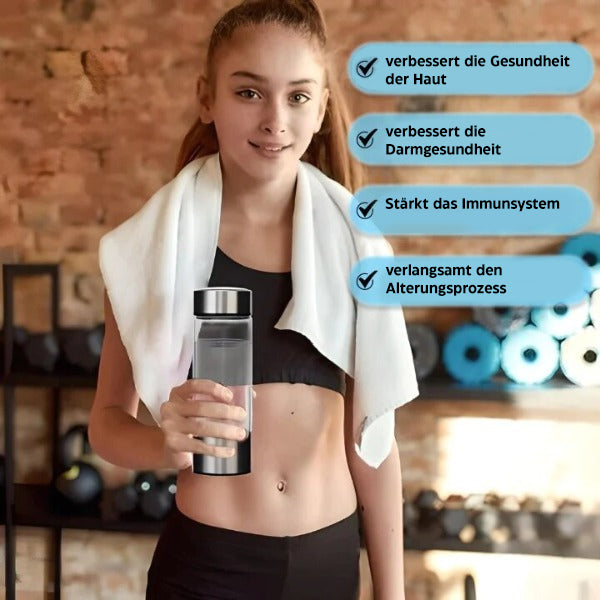 Wasserstoff-Wasserflasche