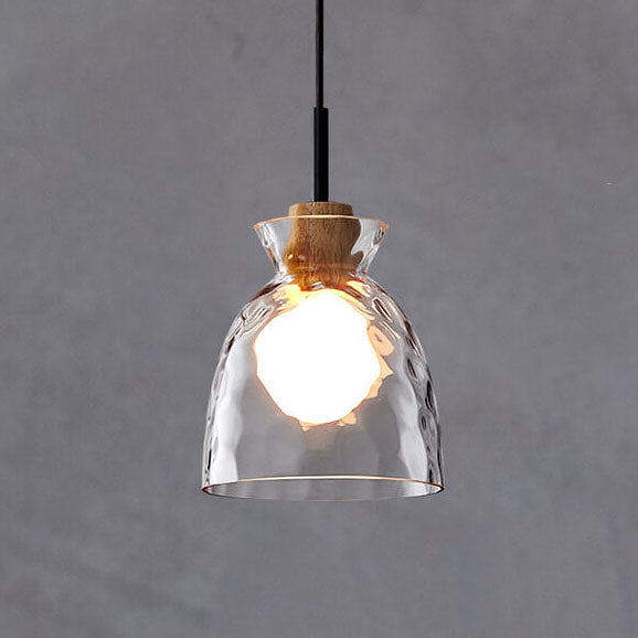 Frendorf | LumaCrystal Nordic Pendelleuchte | Klar geriffeltes Glas | 1-Licht | Skandinavisches Design | Deko für Zuhause