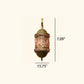 Frendorf | ZyraGlow Wandleuchte | Südostasiatisches Hohlmetall-Design | 1-flammige Lampe in Rosa