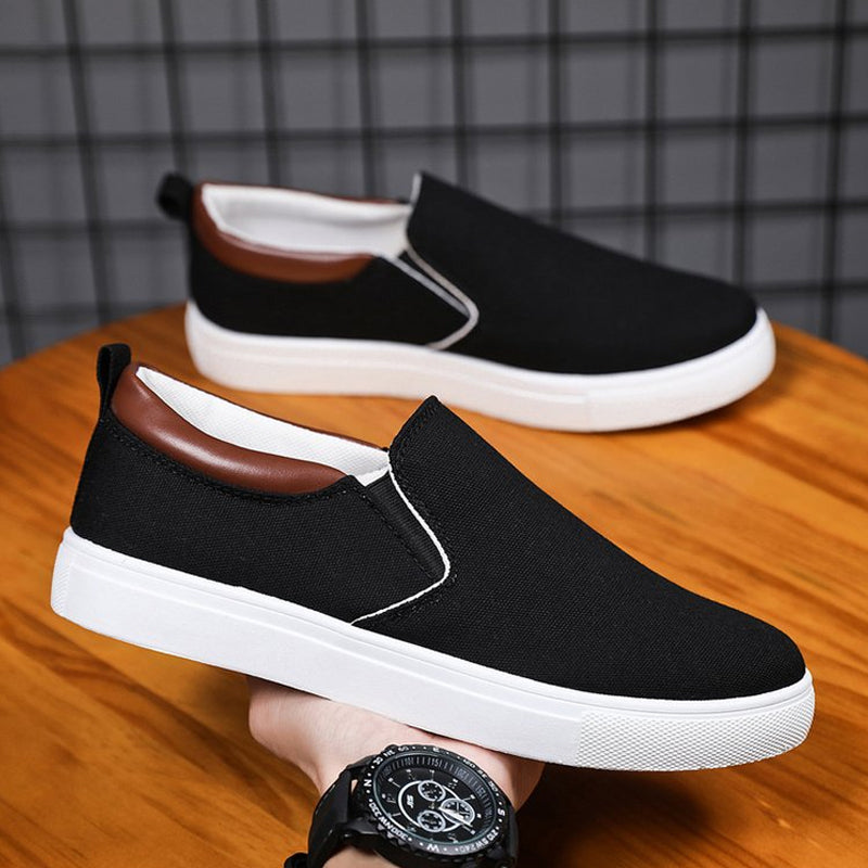 Slip-On-Schuhe aus Segeltuch für Herren