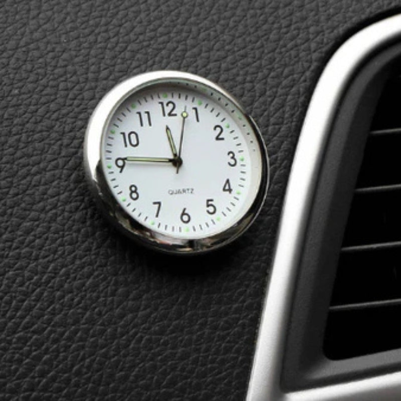 Frendorf | AutoTime Mini Analog-Uhr – Selbstklebendes und Stylisches Design für das Auto-Innenleben
