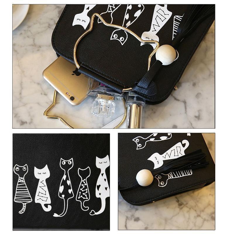 Frendorf | Bedruckte Katzenhandtasche