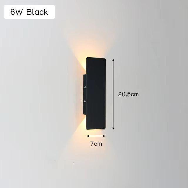 Licht - Moderne wetterfeste LED-Wandleuchte aus Aluminium für den Außenbereich