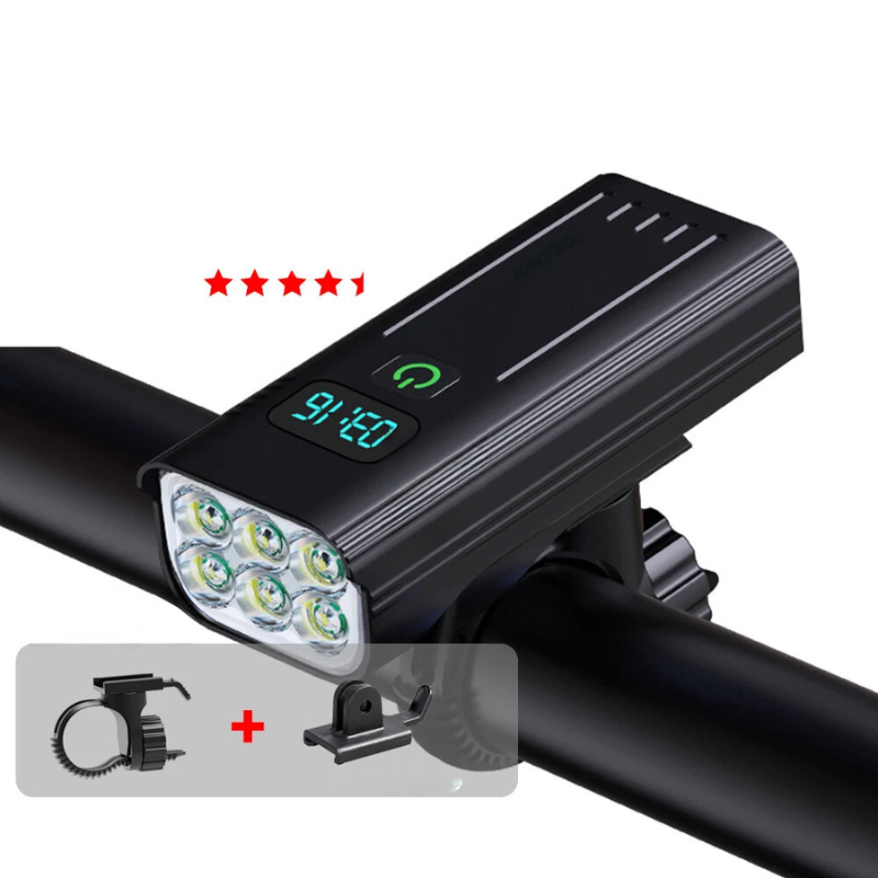 Frendorf | LuminoRide Power Beam – LED Fahrradlampe mit 5000 Lumen für maximale Sicherheit bei Nachtfahrten