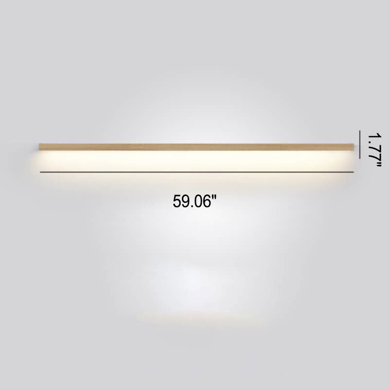 Frendorf | ZenBeam Japanische LED Wandleuchte | Massivholz Design | Moderne Akzentbeleuchtung