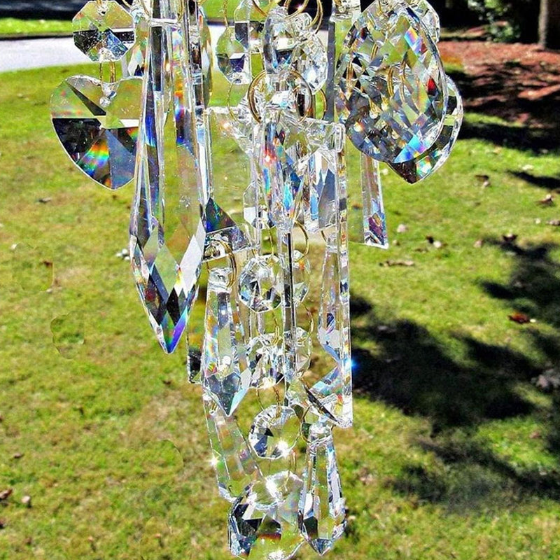 Aurora Kristallglas Windspiel