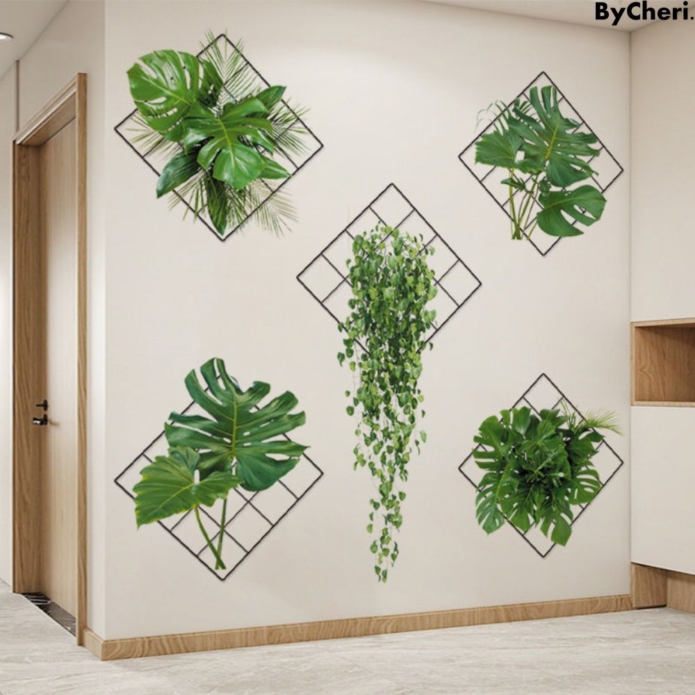 Frendorf | BotanicaLuxe - 3D Grüne Pflanze Wandaufkleber