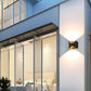 Moderne kreative Aluminium quadratische Doppelkopf Außenbalkon Wandleuchte lampe