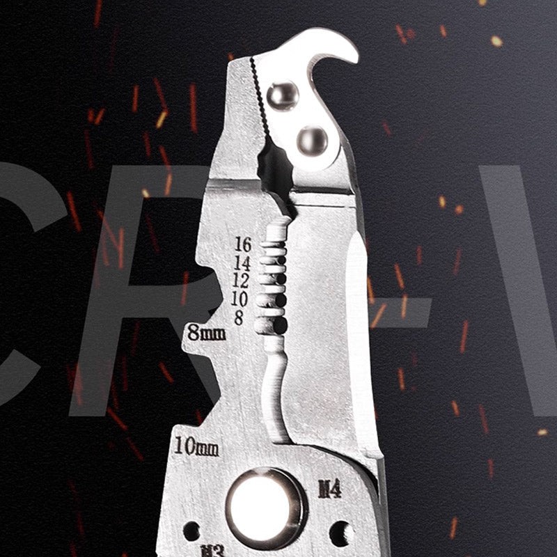 Frendorf | 18-in-1 faltbarer Abisolierer für Drähte, Schneiden, Crimpen und mehr