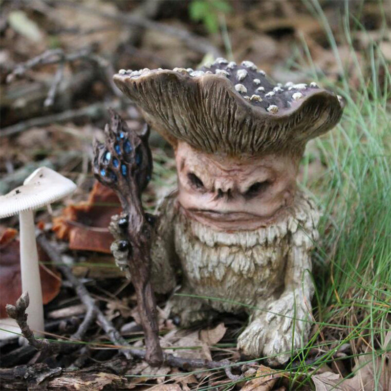 Zauberer-Pilz-Ornamente aus Harz