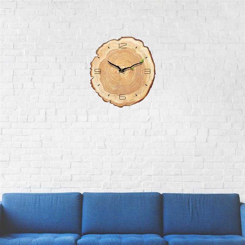 Frendorf | Holz Jahresringe Wanduhr
