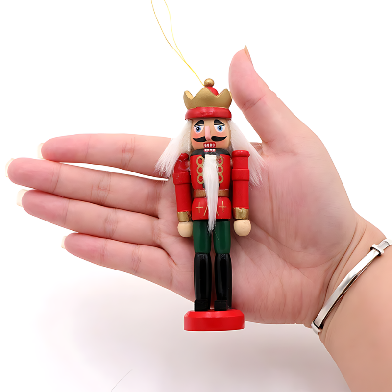 WoodNutCracker | Set aus Mini-Nussknacker-Soldaten aus Holz