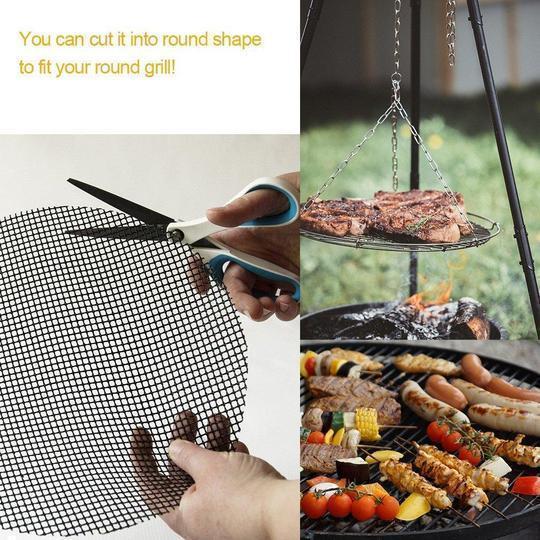 Frendorf | Teflon Antihaft BBQ Grill Mesh Matte für wiederverwendbare Reinigung