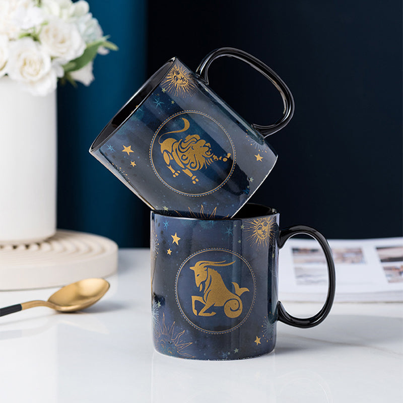 Frendorf | 12 Sternzeichen Tasse Kobaltblau Keramische Kaffeetasse