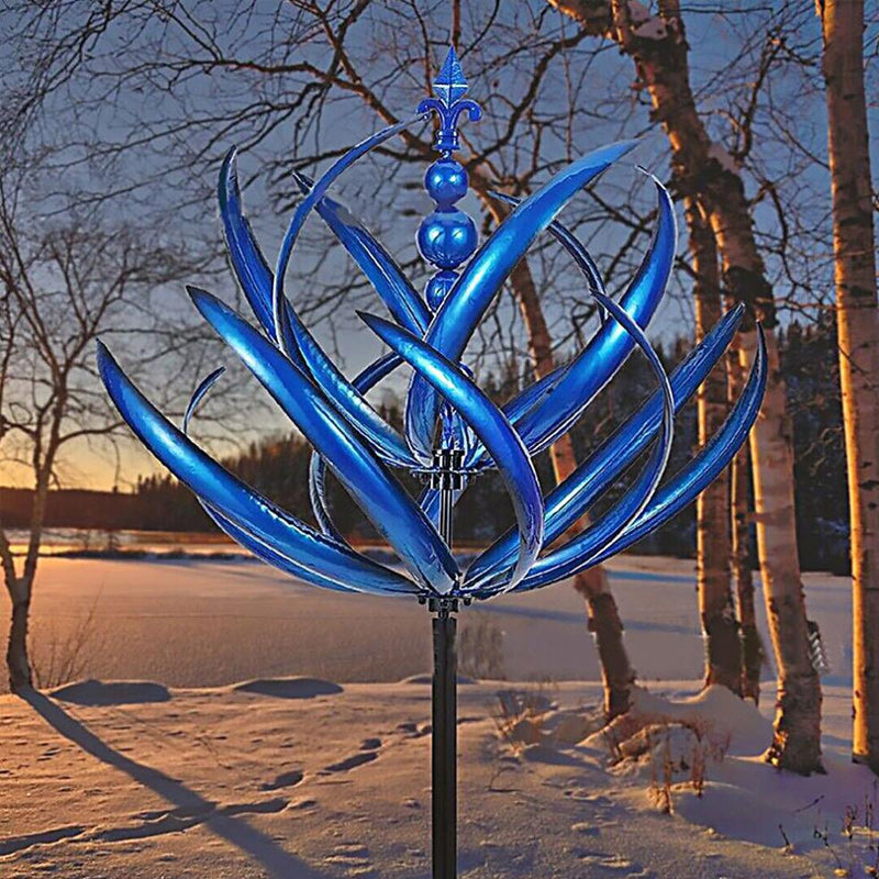 Frendorf | Blauer Windspinner aus Metall