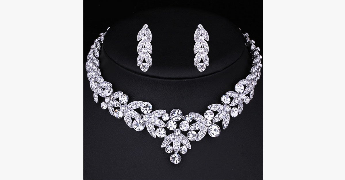 Frendorf | Blatt Choker Halskette Set