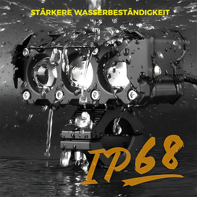 Frendorf | Motorrad fahrende LED-Zusatzscheinwerfer