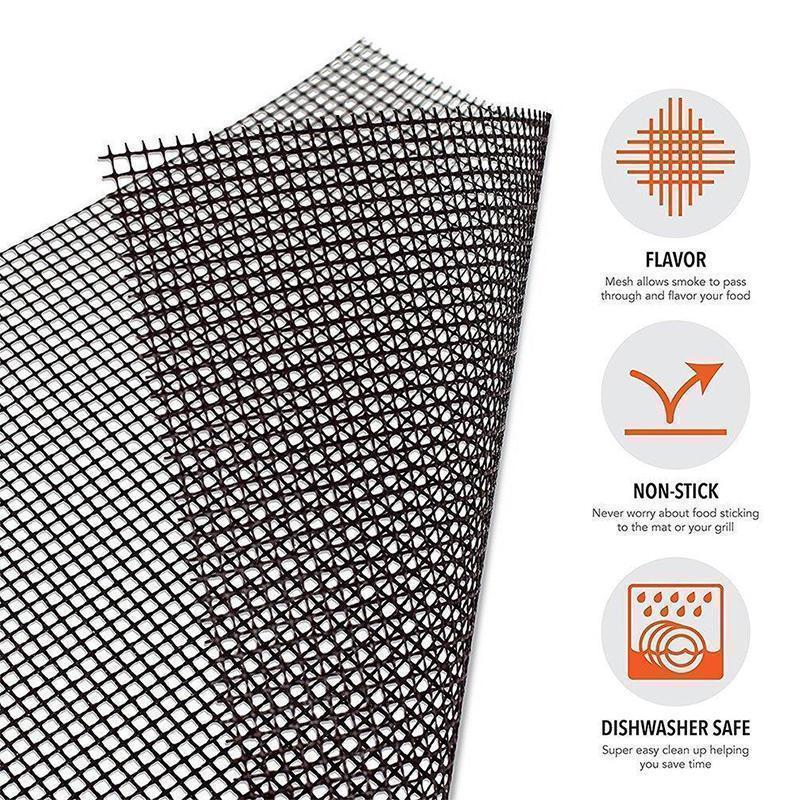 Frendorf | Wiederverwendbare antihaftbeschichtete Grillmatte aus PTFE-Glasfaser