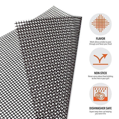Frendorf | Wiederverwendbare antihaftbeschichtete Grillmatte aus PTFE-Glasfaser