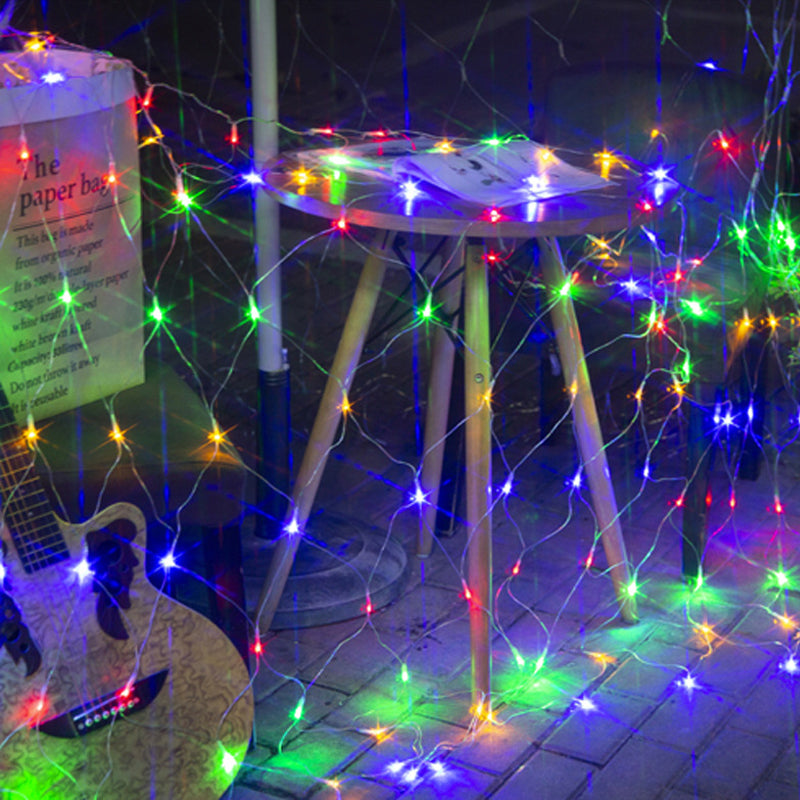 Frendorf | SolarNet Glow Outdoor LED Lichterkette | Fischnetz Design | Solarbetrieben | Stimmungsvolles Licht für Garten und Balkon