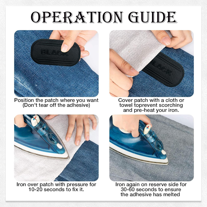 Frendorf | Nahtlose selbstklebende bestickte Patches für Kleidung | Waschbar & vielseitig