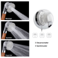 Frendorf | Premium Duschkopf Handbrause mit Ionenfilter wassersparend mit verstellbaren Wasserdruck