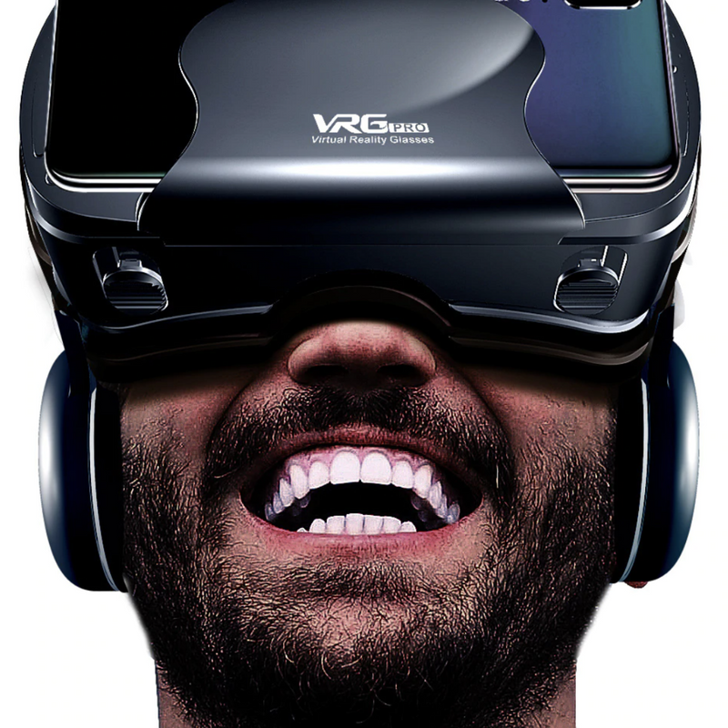 Frendorf | Virtual Reality Smart VR-Brille mit integrierten Headset für iPhone & Android