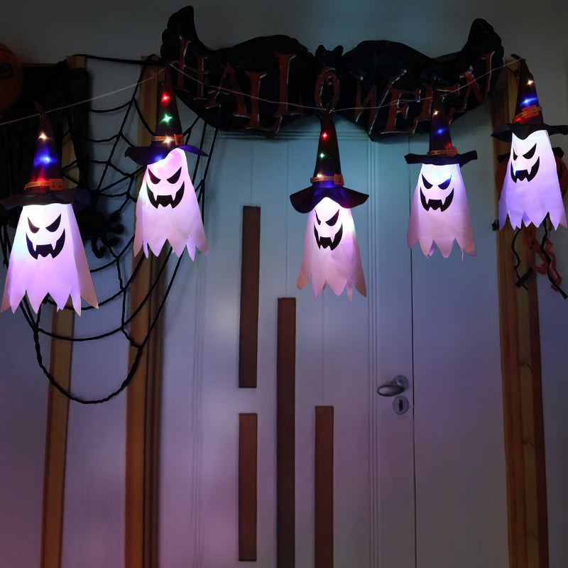 Frendorf | Halloween Blauer Zauberer Lichterkette 5 Lampen
