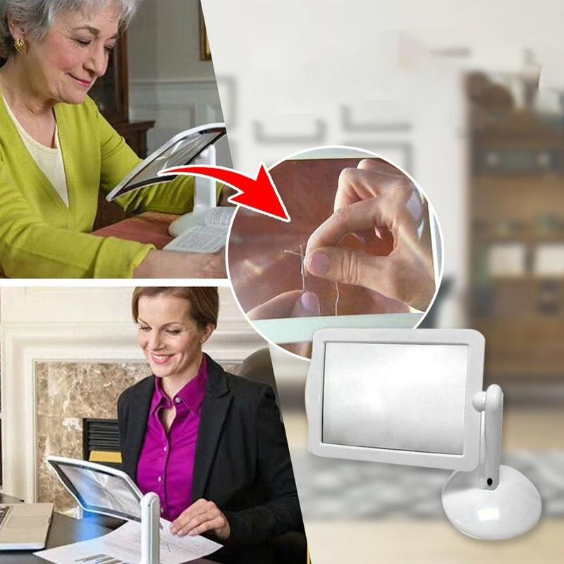Frendorf | Handfrei-Desktop-Lupe mit LED