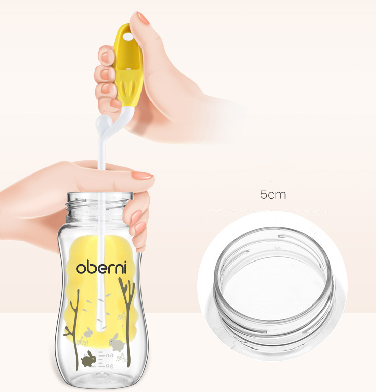 Frendorf | Babyflasche mit Griff – Weithalsflasche für Neugeborene