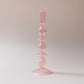 Frendorf | Rosivina Pink Glas Kerzenhalter & Vasen Set | Elegantes Design | Vielseitige Tischdekoration