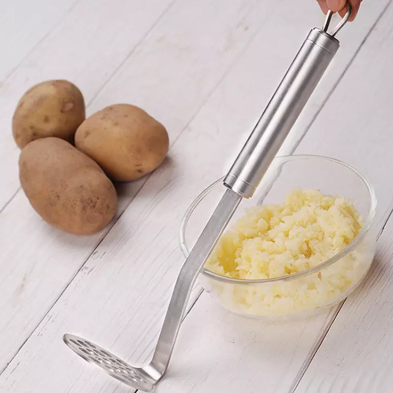Frendorf | MashPro Edelstahl Kartoffelstampfer | Robustes Küchenwerkzeug | Perfekt für Pürees & mehr