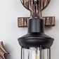 Vintage Anker LED Wandleuchte - Industrie Metall & Holz für Esszimmer/Wohnzimmer