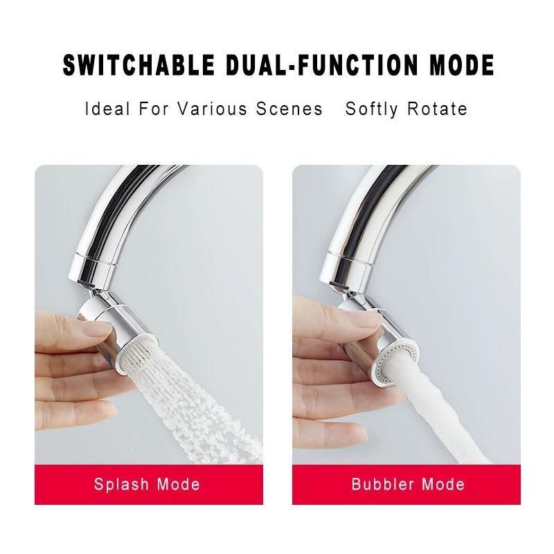 Drehbarer Dual-Funktions-Bubbler Wasserhahn Kopf